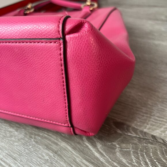 COACH F37632 Pink Floral Studded Leather 2Way Handbag Shoulder Bag - Picture 4 of 8